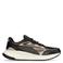 Manfield leren sneakers beige/zwart