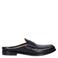 Manfield leren slippers zwart
