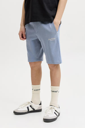 regular waist sweatshort grijsblauw