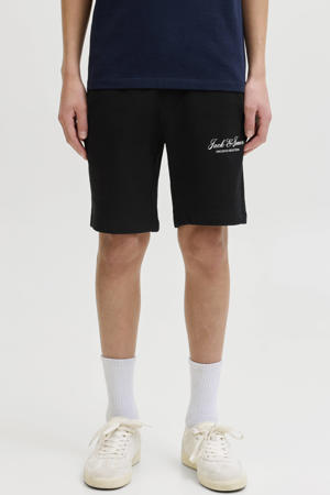 regular waist sweatshort zwart