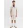 JACK & JONES JUNIOR relaxed gestreepte casual short ecru gebreid