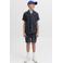 JACK & JONES JUNIOR relaxed casual overhemd donkerblauw