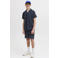 JACK & JONES JUNIOR relaxed gestreepte casual short donkerblauw gebreid