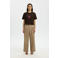 Selected T-shirt met backprint bruin