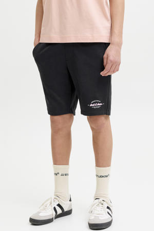 regular waist sweatshort zwart
