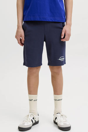 regular waist sweatshort donkerblauw