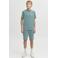 JACK & JONES JUNIOR regular waist sweatshort groen
