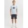 JACK & JONES JUNIOR bermuda short donkerblauw