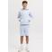 JACK & JONES JUNIOR sweatshort lichtblauw