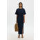 Selected jersey maxi jurk donkerblauw
