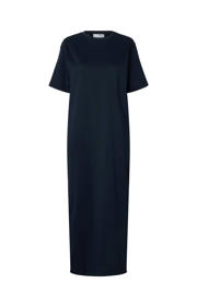 thumbnail: Selected jersey maxi jurk donkerblauw