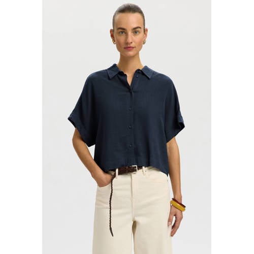 SELECTED FEMME blouse donkerblauw afbeelding