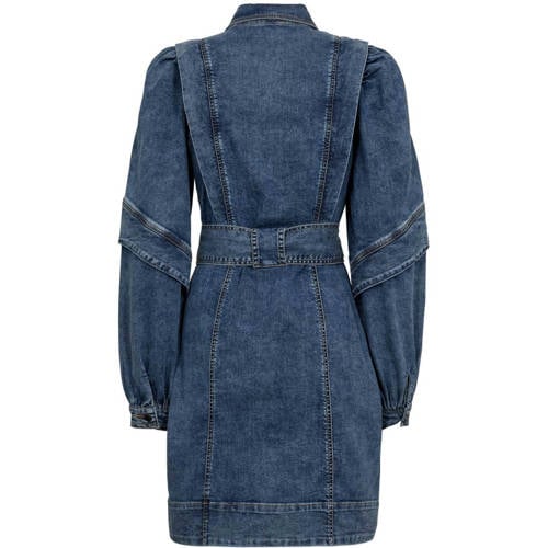 Gossia denim midi jurk dark blue denim afbeelding