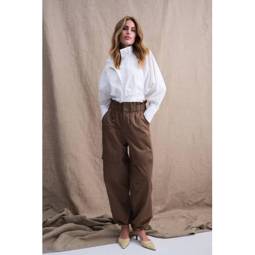 Gossia high waist broek donkergroen afbeelding