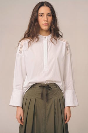 blousetop ecru broderie