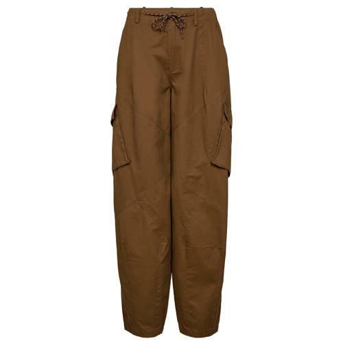 Gossia baggy regular waist casual broek bruin afbeelding