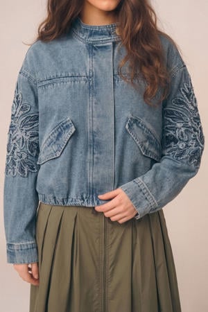 spijkerjas medium blue denim
