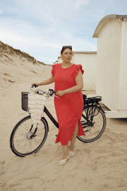 thumbnail: Kaffe Curve midi jurk rood