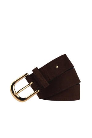 leren riem donkerbruin