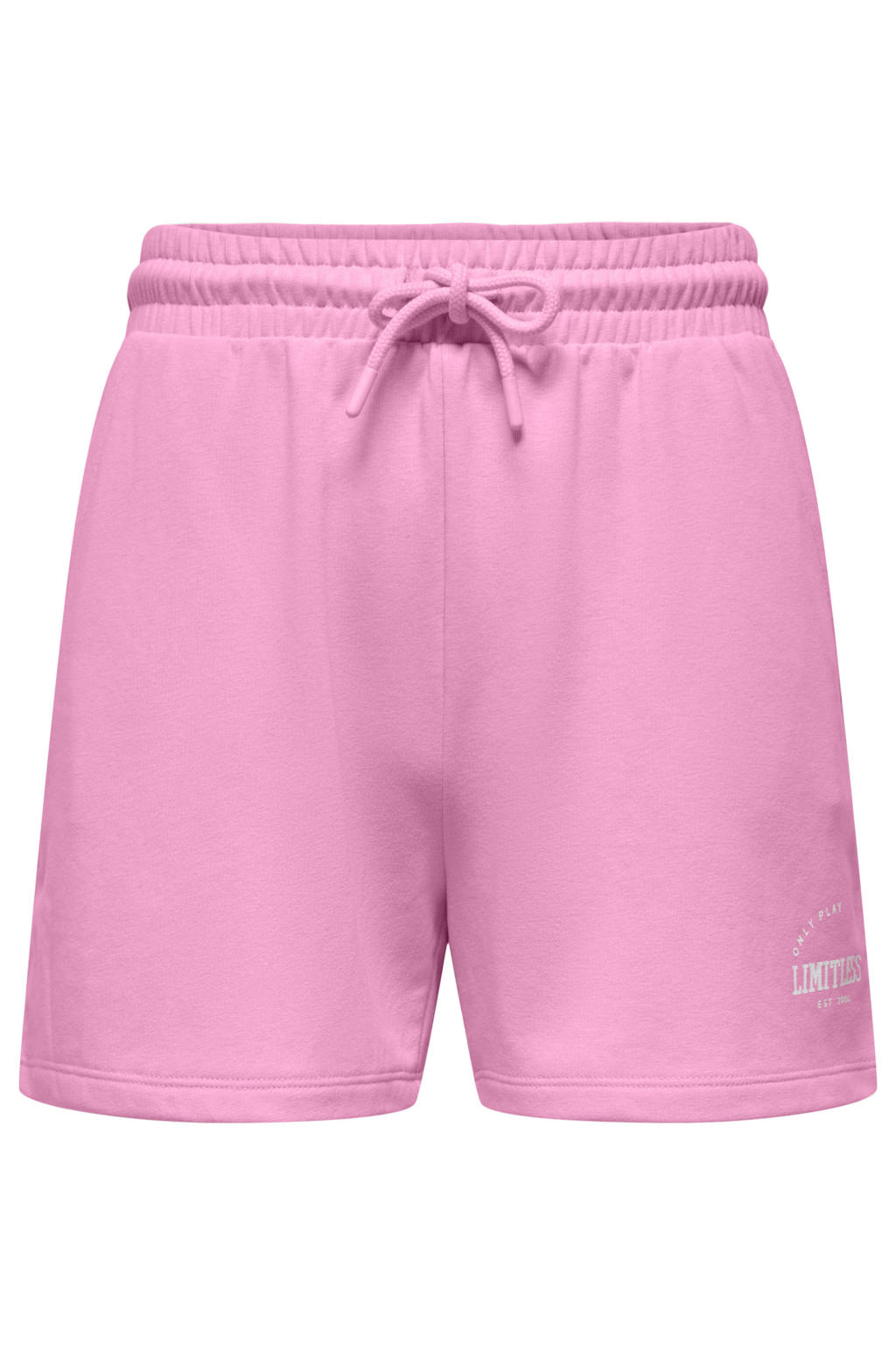 Roze dames ONLY PLAY short van katoen met loose fit en high waist