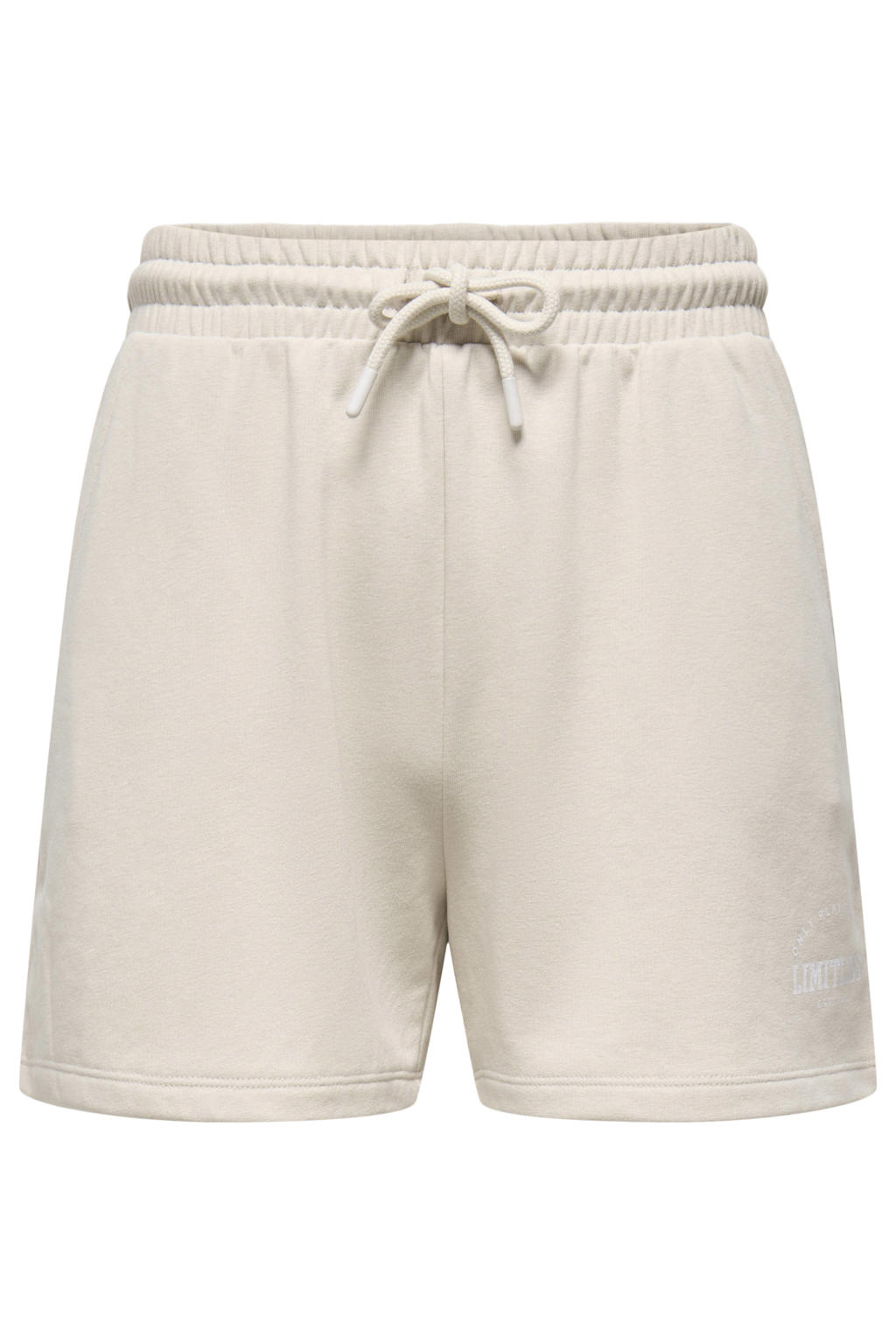 Beige dames ONLY PLAY short van katoen met loose fit en high waist