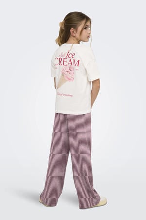 T-shirt met backprint wit