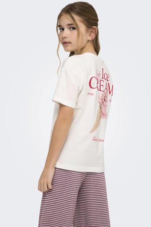T-shirt met backprint wit