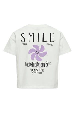 T-shirt met backprint wit