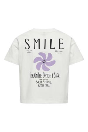 T-shirt met backprint wit