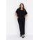 Wasabiconcept wide leg high waist broek zwart