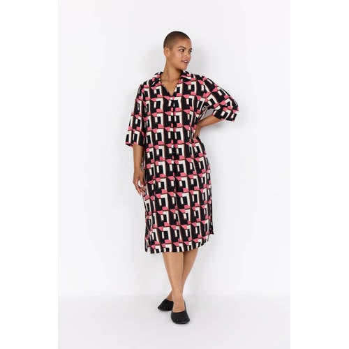 Wasabiconcept midi jurk zwart afbeelding