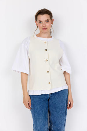 gilet ecru
