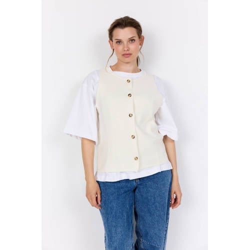 Wasabiconcept gilet ecru afbeelding