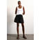 TOPSHOP denim high waist short black denim