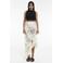 TOPSHOP gebloemde midi rok ecru