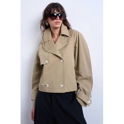 TOPSHOP trenchcoat beige afbeelding