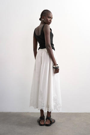 maxi rok wit