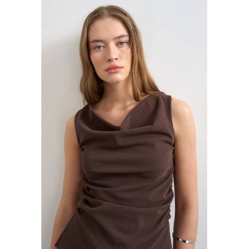 TOPSHOP top donkerbruin afbeelding