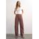 TOPSHOP TSBARREL high waist barrel jeans roodbruin