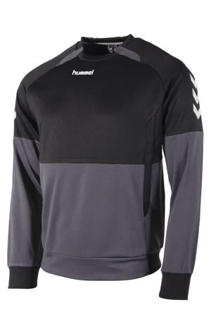 senior sportsweater zwart/grijs