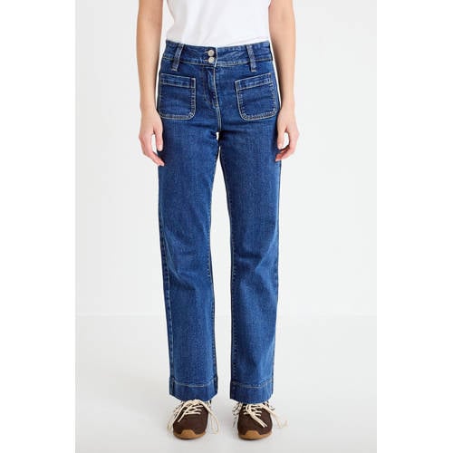 Cache Cache straight leg jeans medium blue denim afbeelding