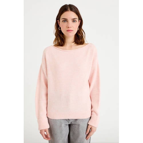 Cache Cache off shoulder trui lichtroze afbeelding