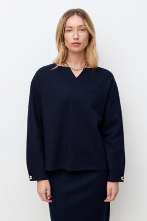 pullover marineblauw