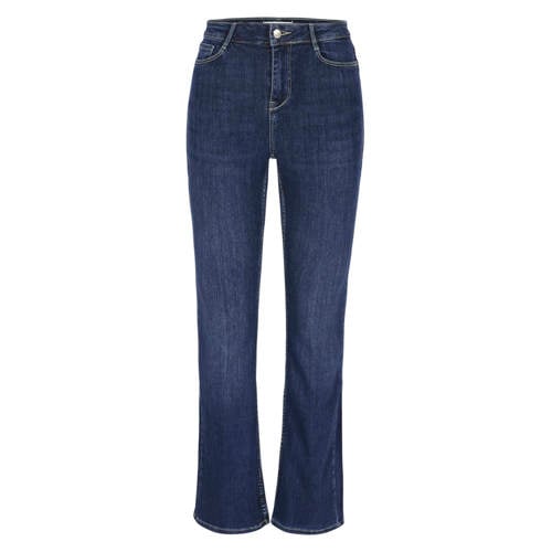 LOLALIZA high waist bootcut jeans dark blue denim afbeelding