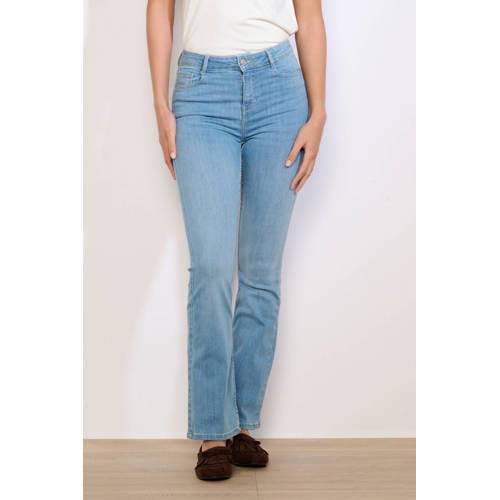 LOLALIZA high waist bootcut jeans light blue denim