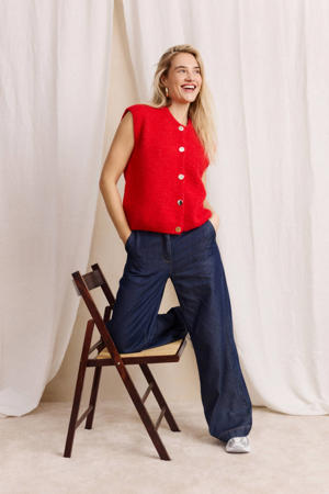 straight leg jeans dark blue denim