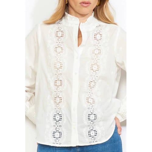 LOLALIZA blouse wit broderie afbeelding