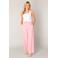 Base Level wide leg high waist broek lichtroze