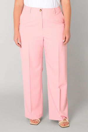 straight leg broek lichtroze
