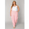 Base Level Curvy straight leg broek lichtroze